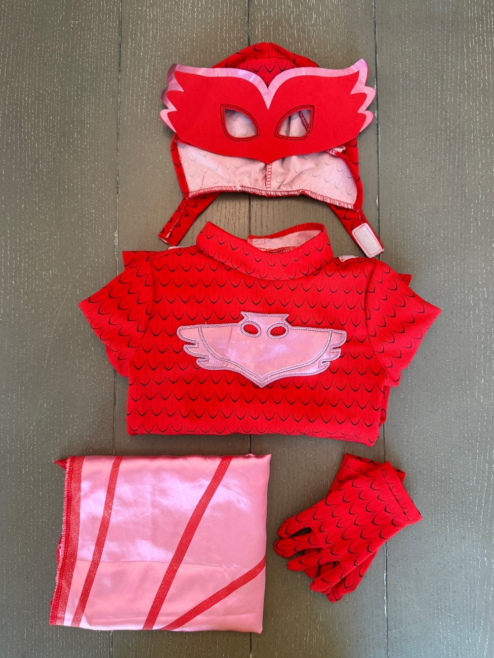 PJ Masks Kids Owlette Halloween Costume • PJ Masks Dress Up Costume • Size 3-4T